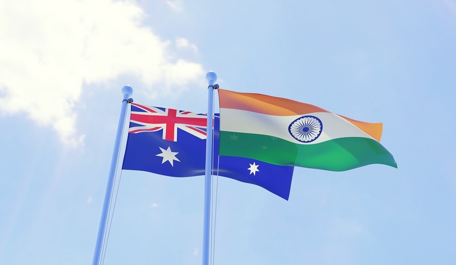 Australia, India, Australian Indian flags