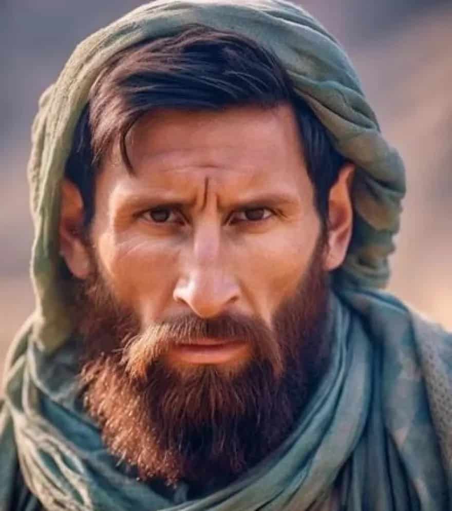 Lionel Messi as a Afghan