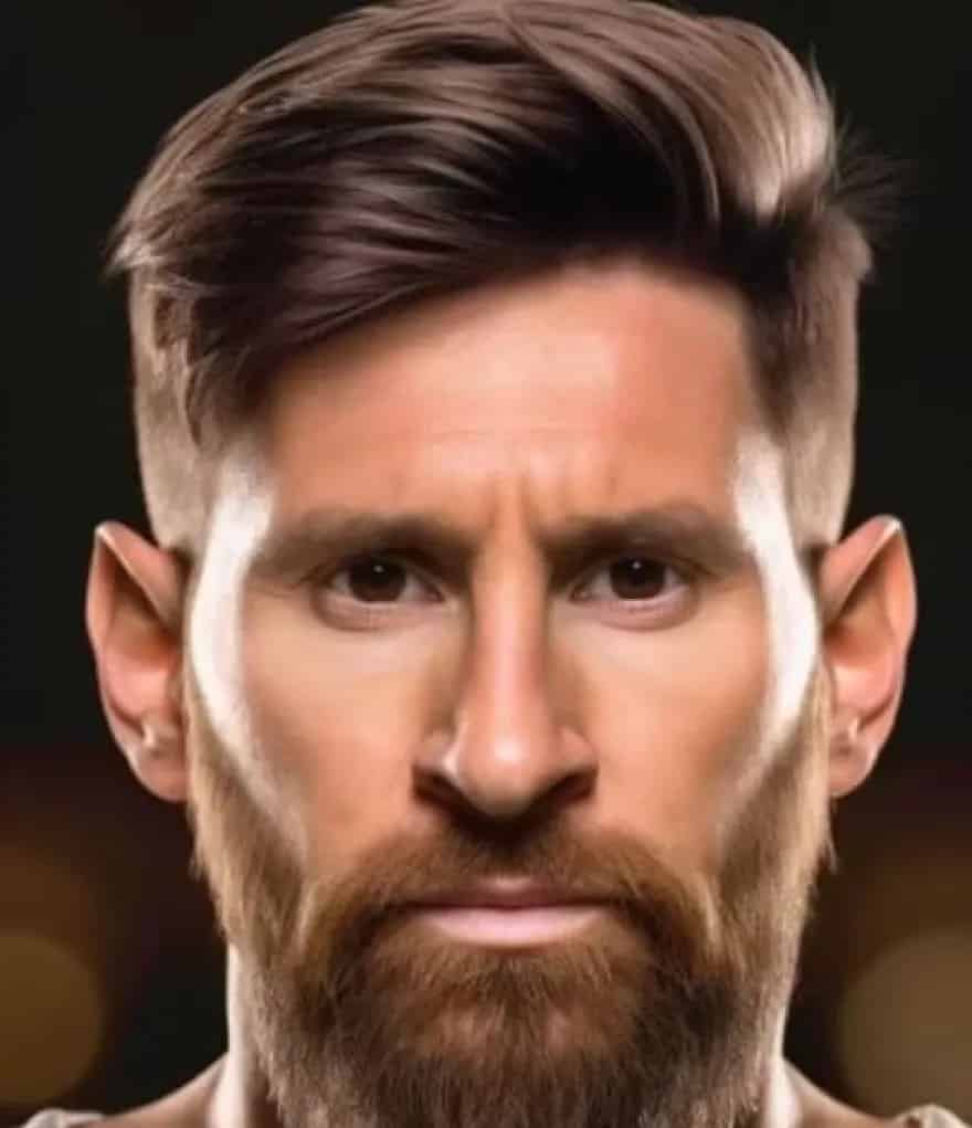 Lionel Messi as a Greek