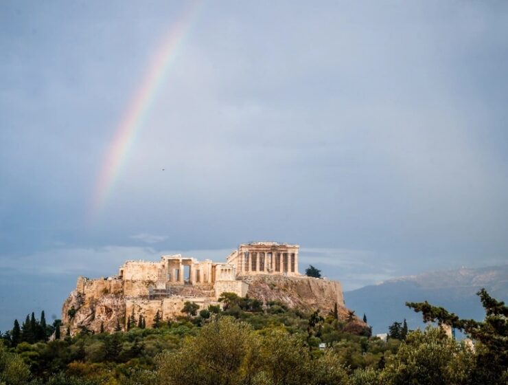 Acropolis rainbow