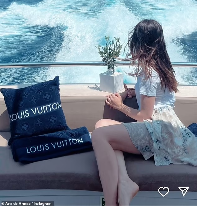 Ana de Armas Stuns in a 3-Piece Louis Vuitton Suit