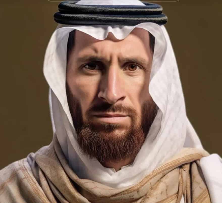 Lionel Messi as a Saudi.