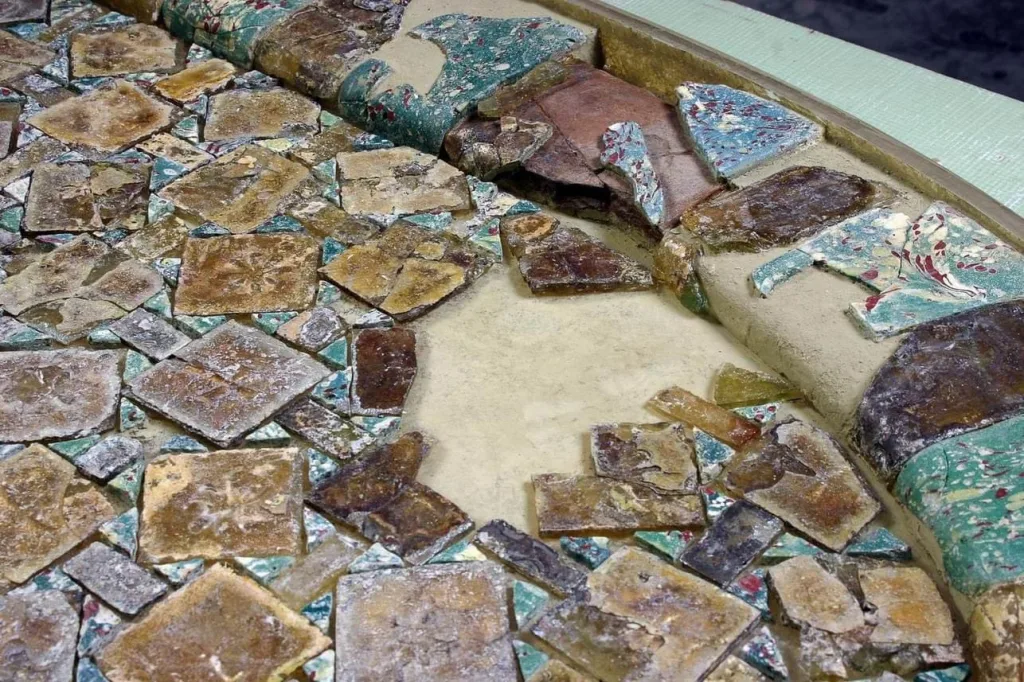 Byzantine Time Travel: Ancient Bird Mosaic & Greek Sigma-Shaped Treasure Unearthed