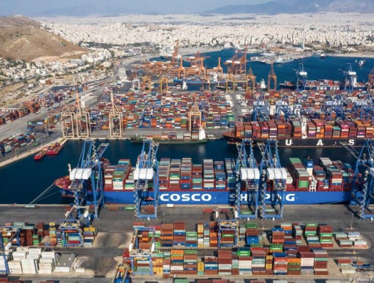 port of piraeus greek trade deficit