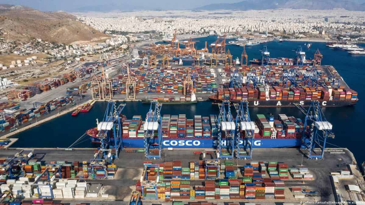 port of piraeus greek trade deficit