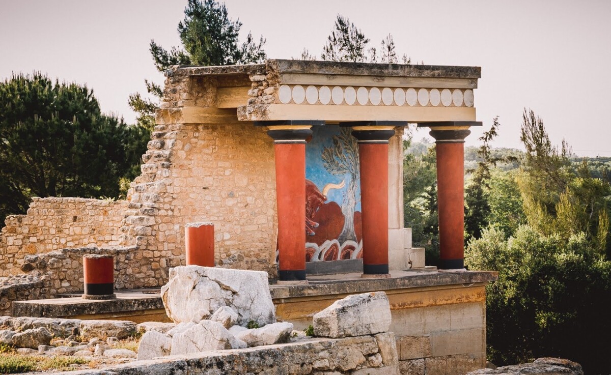 Knossos palace crete, kleon heatwave
