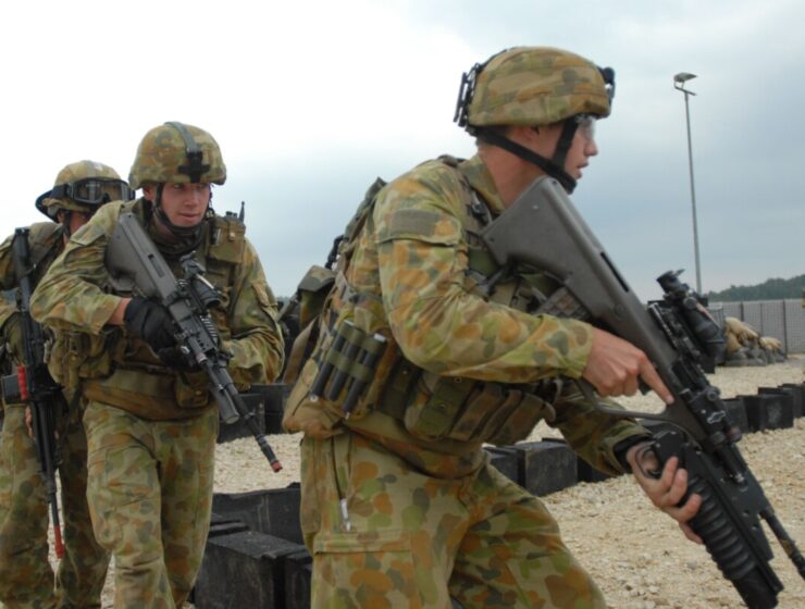 Australian military army soldiers