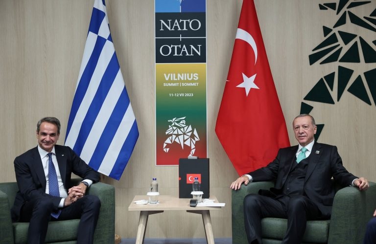 Mitsotakis Erdogan NATO Summit 2023 Vilnius Lithuania