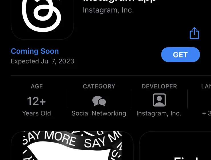 Threads App Instagram Apple Store