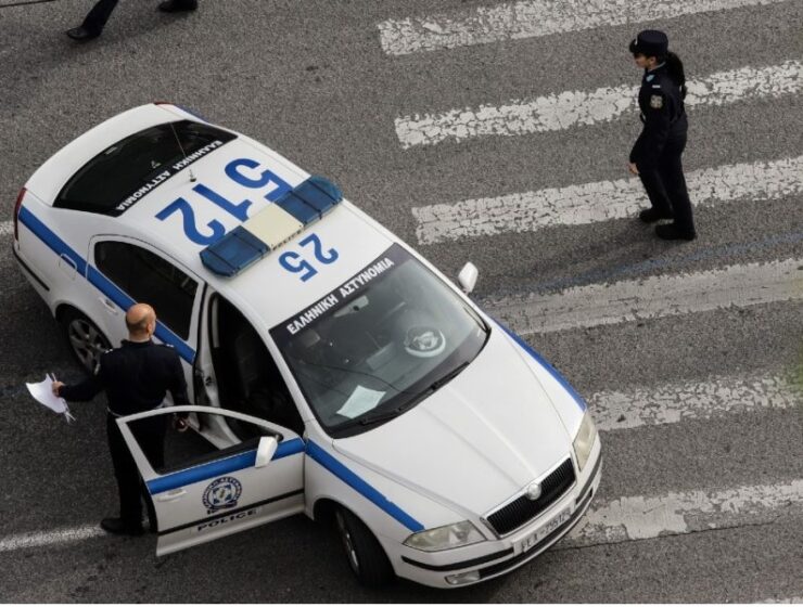 Greek police car larissa