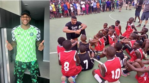 NBA Superstar Giannis Antetokounmpo made his first visit to Nigeria