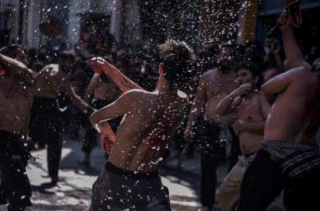 Shiite self-flagellation day of ashura july 29 2023 piraeus