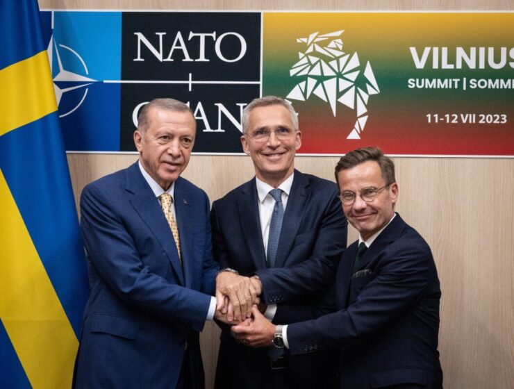 Jens Stoltenberg @jensstoltenberg Glad to announce that after the meeting I hosted with @RTErdogan & @SwedishPM , President Erdogan has agreed to forward #Sweden's accession protocol to the Grand National Assembly