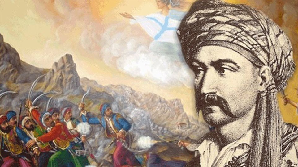 26 Ιουλίου 1822, #Δερβενάκια. Ο #Κολοκοτρώνης κατατροπώνει τη στρατιά του Δράμαλη κι ο #Νικηταράς σπάει 3 σπαθιά, το τέταρτο κολλάει στο χέρι του κι ο ίδιος φωνάζει: «Κουράγιο Νικήτα! Τούρκους σφάζεις» Εκεί "βαπτίστηκε" Τουρκοφάγος! 