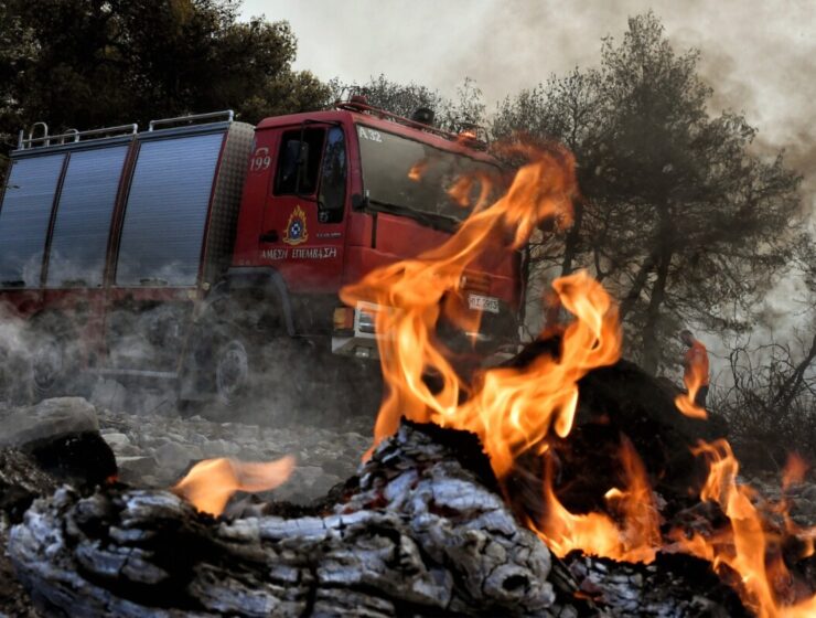 Fires Greece Fire truck