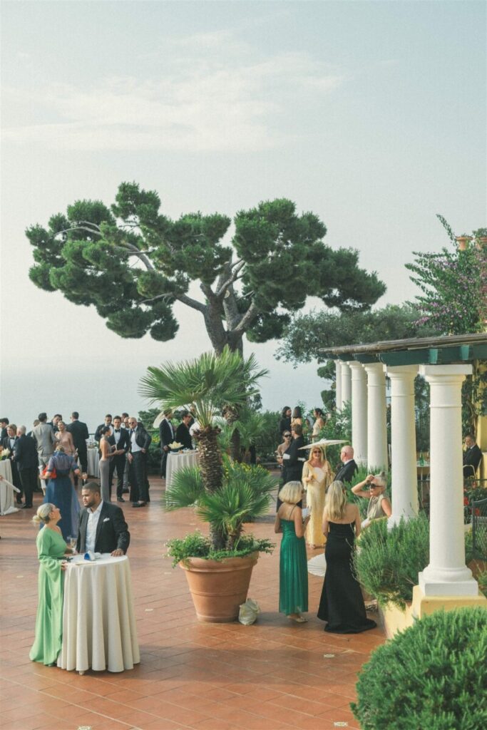 Theo Chambers and Tash Oakley wedding on the island of Capri, Italy, June 2023