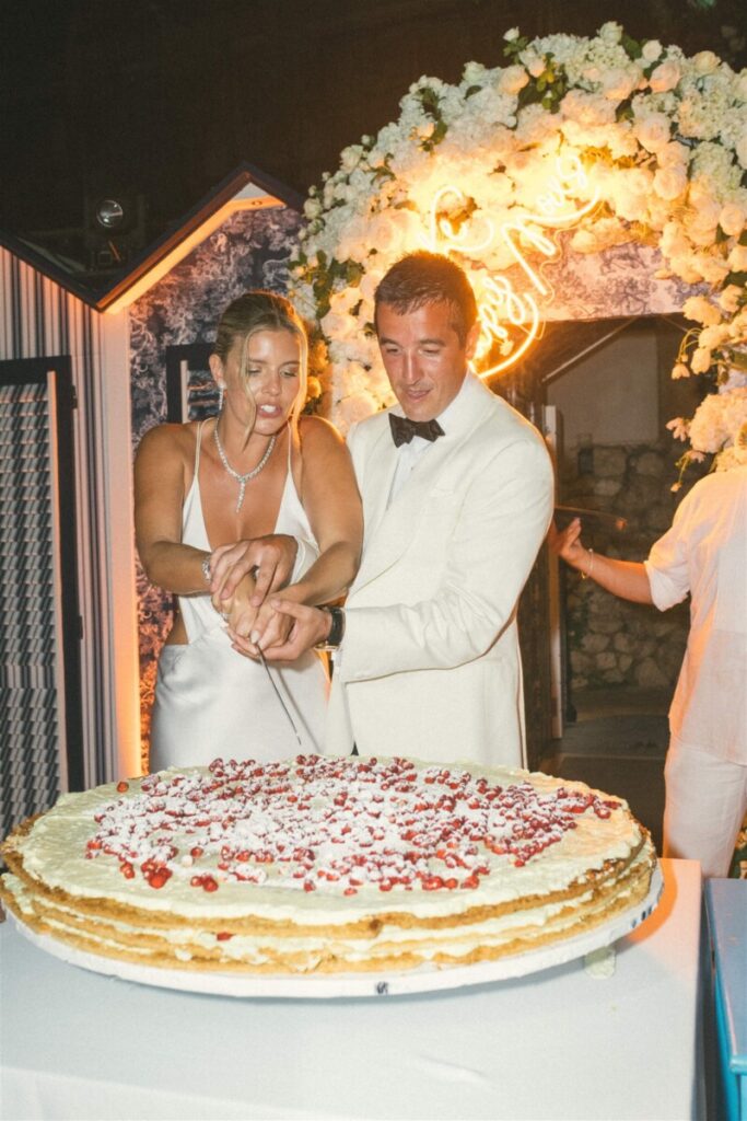 Theo Chambers and Tash Oakley wedding on the island of Capri, Italy, June 2023