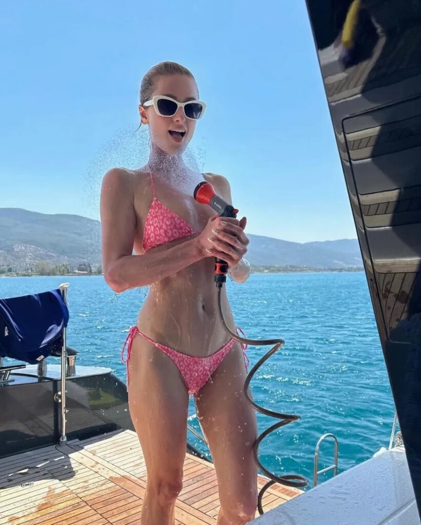 Paris Hilton in Greece August 2023