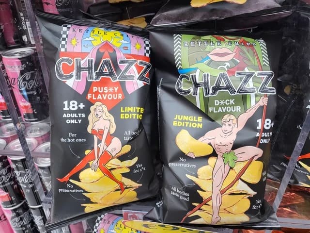 chazz pussy dick flavoured chips