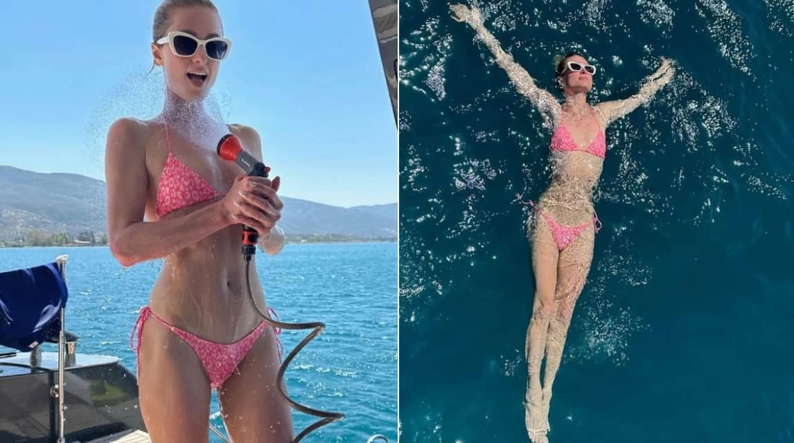 Paris Hilton in Greece August 2023