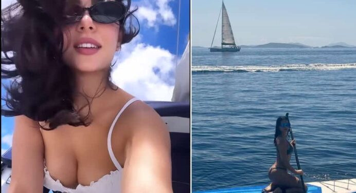 Mexican star Emeraude Toubia spotted in Greece!