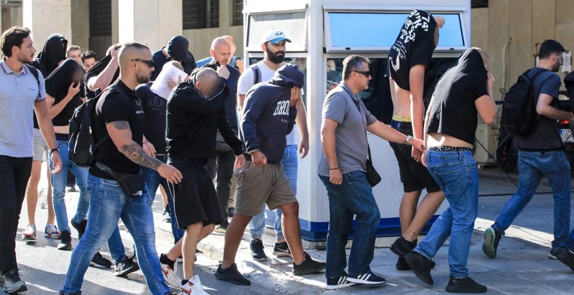 greek Dinamo Zagreb Panathinaikos hooligans
