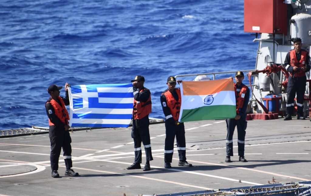 Indian Greek flags