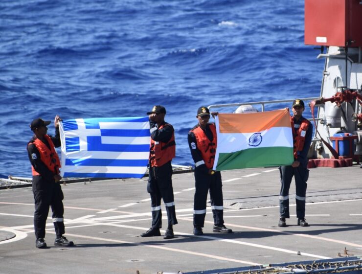 Indian Greek flags