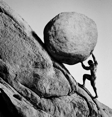 In the ancient realm of Greek mythology, there lived a figure known as Sisyphus