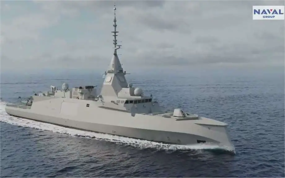 Artist rendering of the FDI HN frigate.