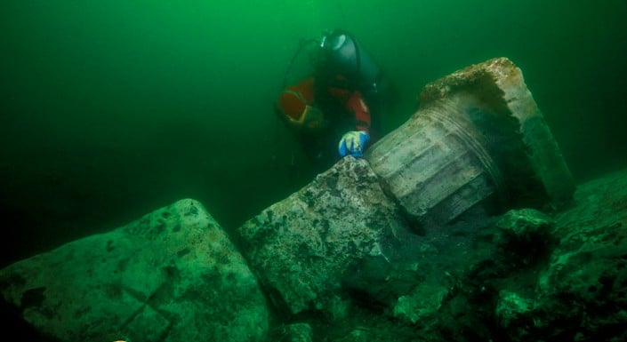 Sunken Greek Temple of Aphrodite Unearthed Off Egypt's Coast