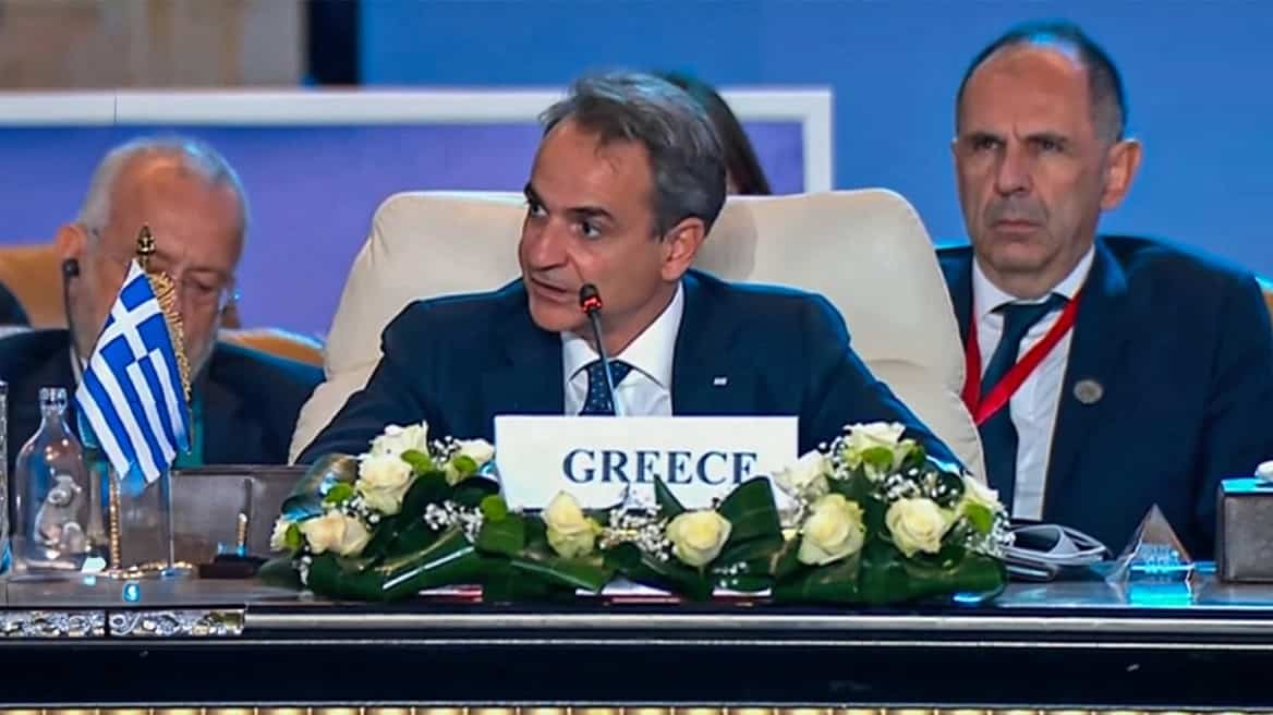 cairo Greek Prime Minister Kyriakos Mitsotakis