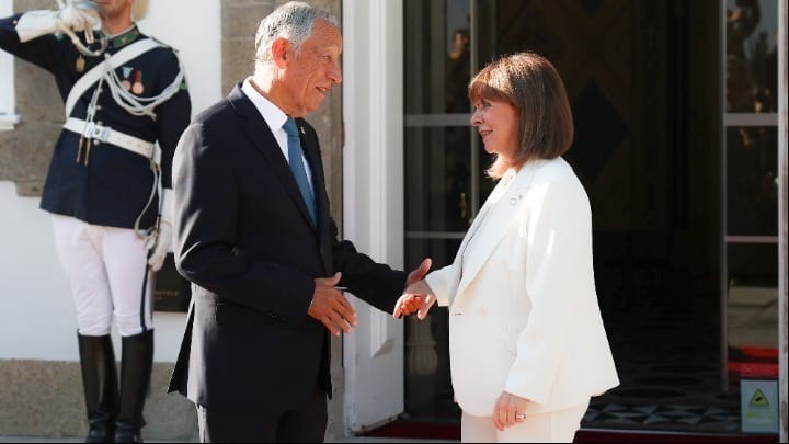 the President of Portugal, Marcelo Rebelo de Sousa, the President of the Republic, Katerina Sakellaropoulou, participated in the 18th Informal Meeting of the Heads of State of the Arraiolos Group October 6 2023