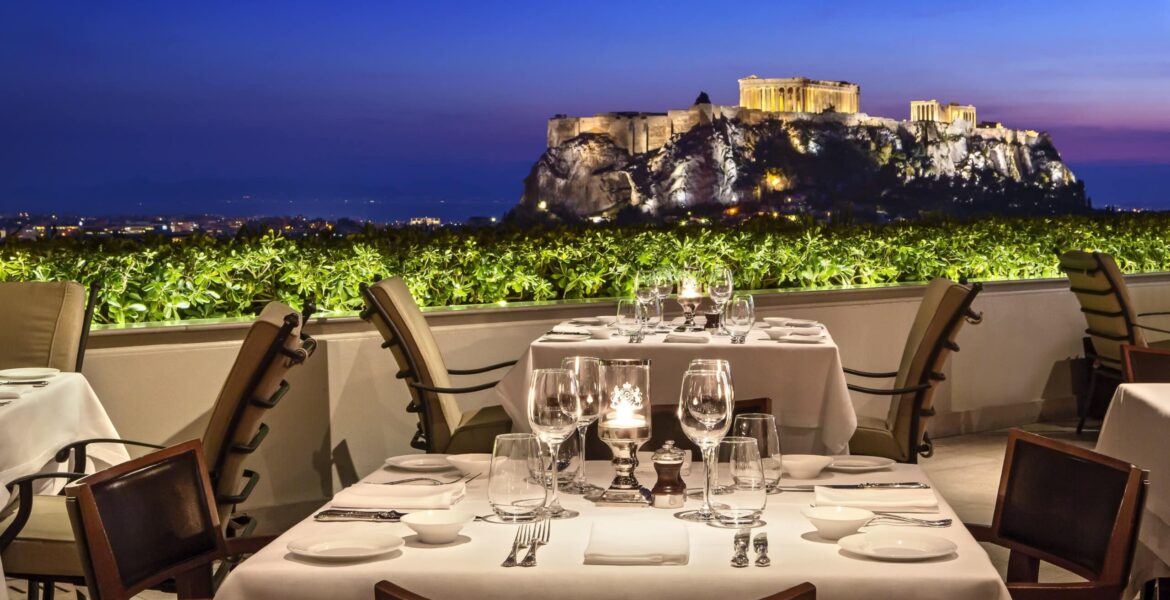 Tudor Hall Athens Hotel Acropolis view Michelin Guide