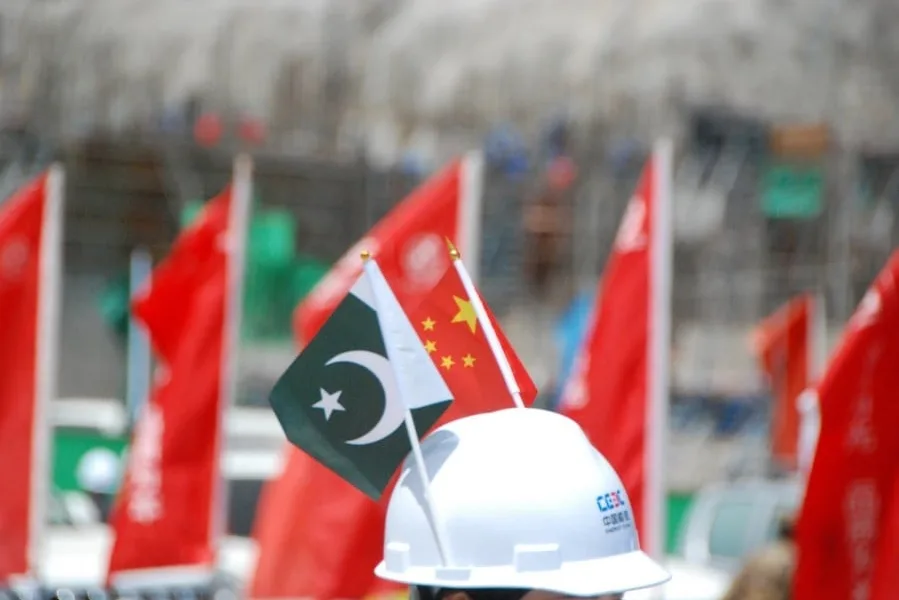 CPEC Chinese China Pakistani flags