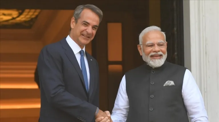 Greece Greek Prime Minister Kyriakos Mitsotakis Indian Prime Minister Narendra Modi