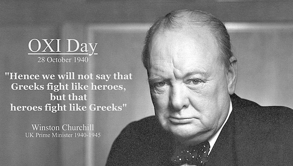 Winston Churchill Heroes fight like Greeks