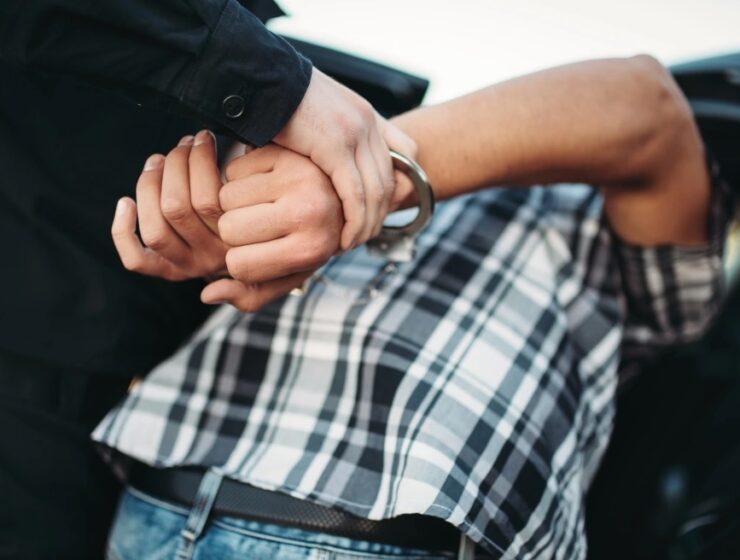 arrested handcuffed