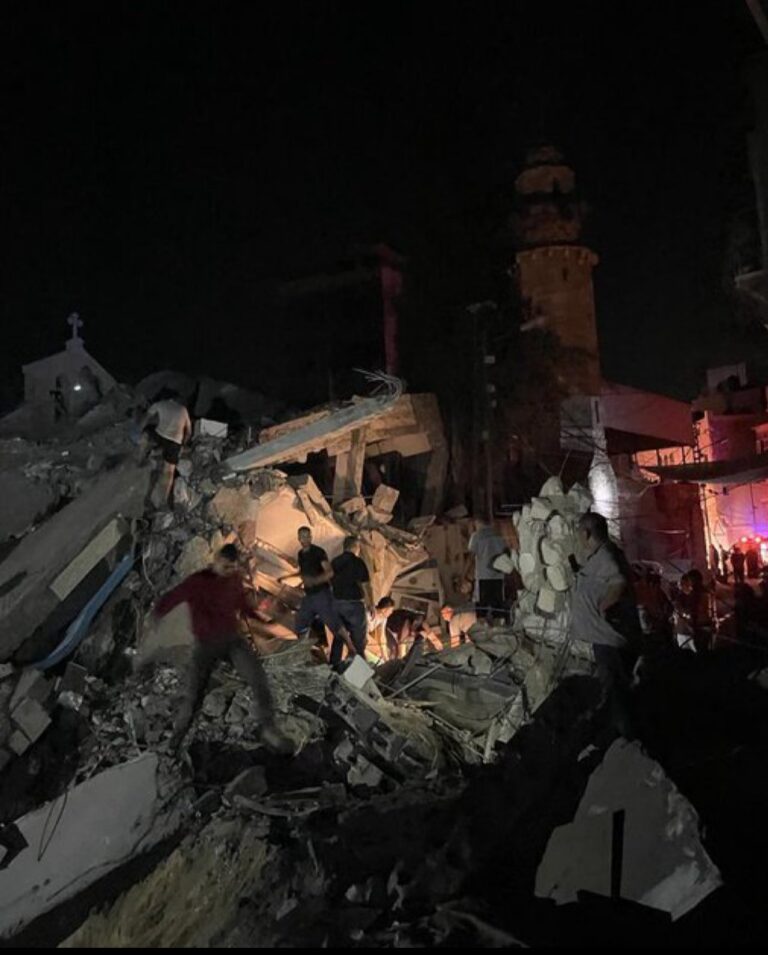 12th-century Greek Orthodox church hit in air strike, killing several people as they sheltered inside
