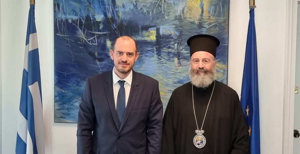 Archbishop Makarios of Australia met with Deputy Minister of Foreign Affairs of Greece