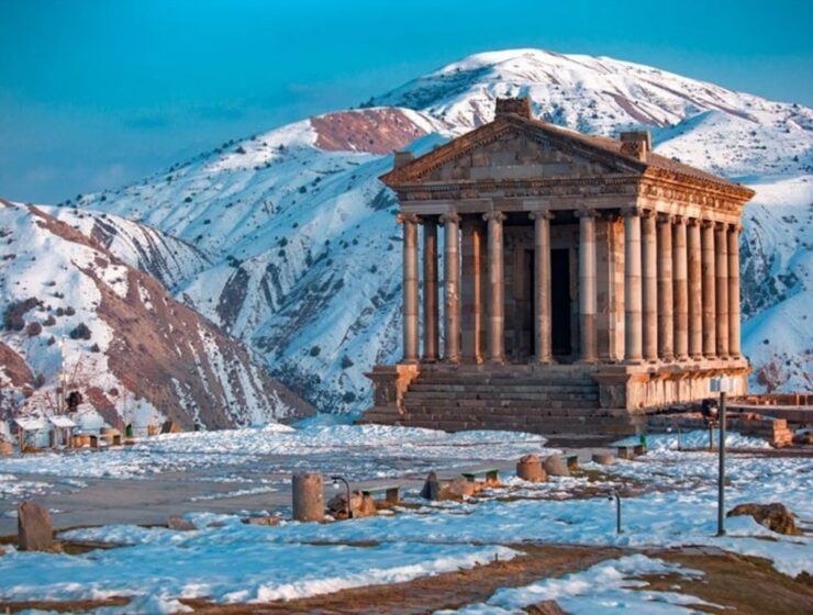 the temple of garni in armenia
