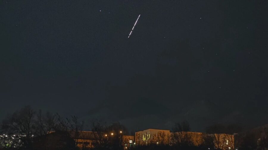 Elon Musk's Starlink satellites appeared in the sky of Xanthi