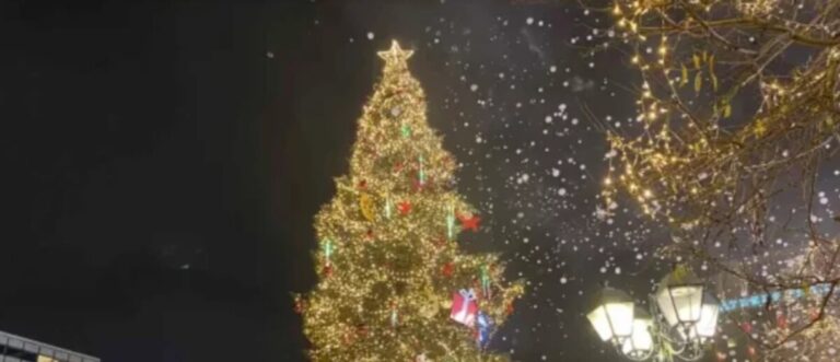 Christmas tree athens Kostas Bakoyannis