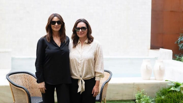 Minister Kefalogianni meets with actress Monica Bellucci in Thessaloniki