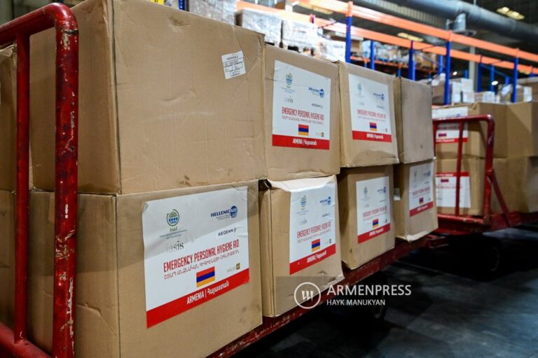 Greece has provided humanitarian aid to Armenia for displaced persons from Artsakh