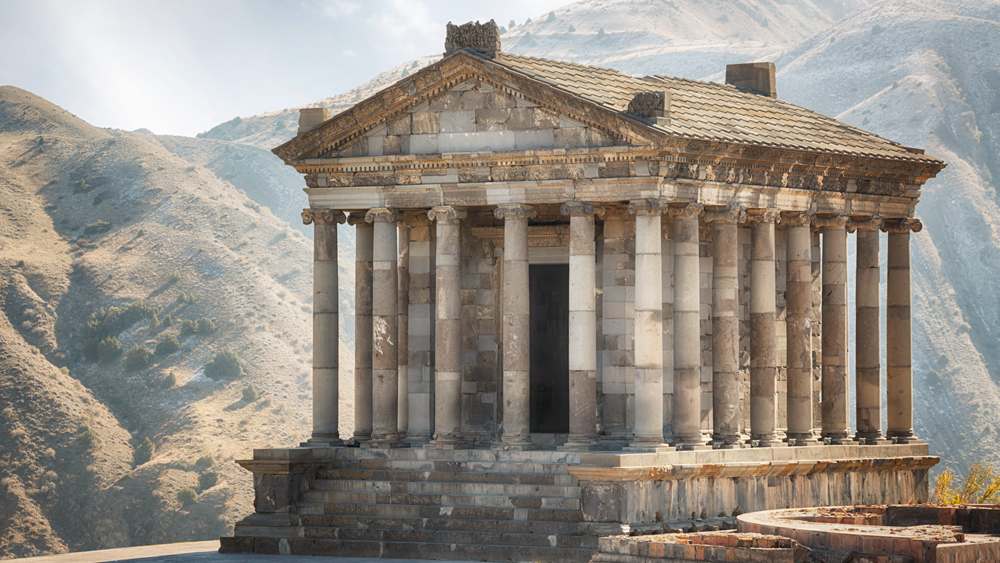 the temple of garni in armenia