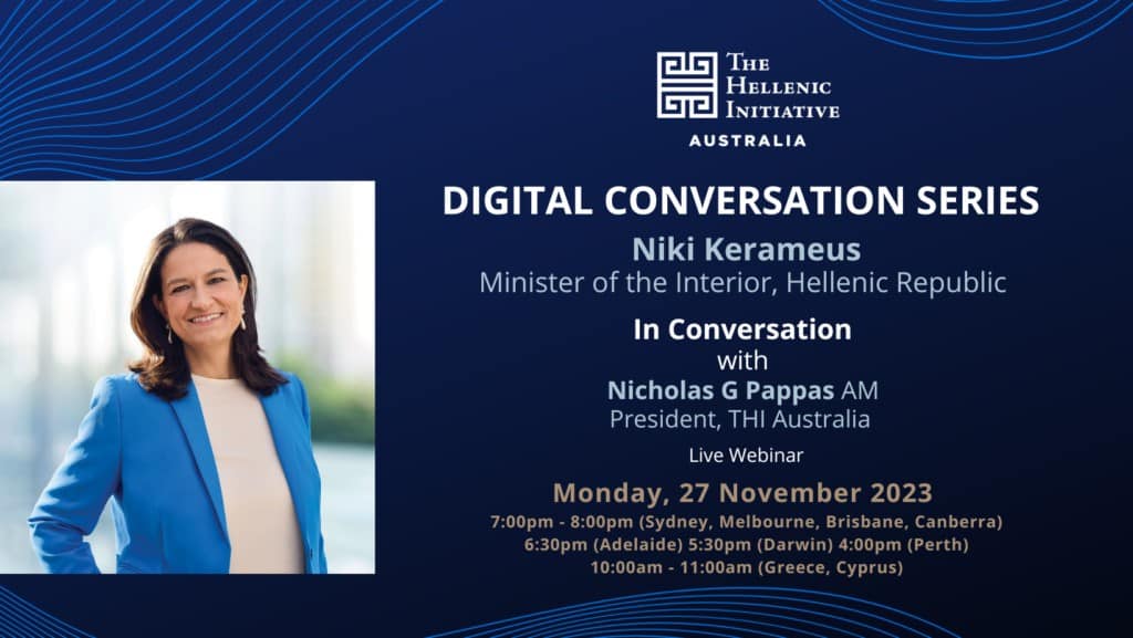 Join a Conversation with Niki Kerameus, Minister of the Interior, Hellenic Republic