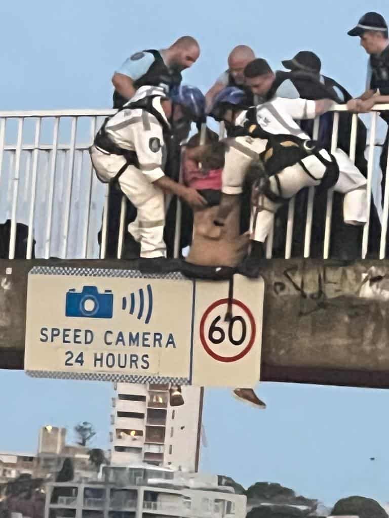 Australian police save man from bridge jump during suicide attempt