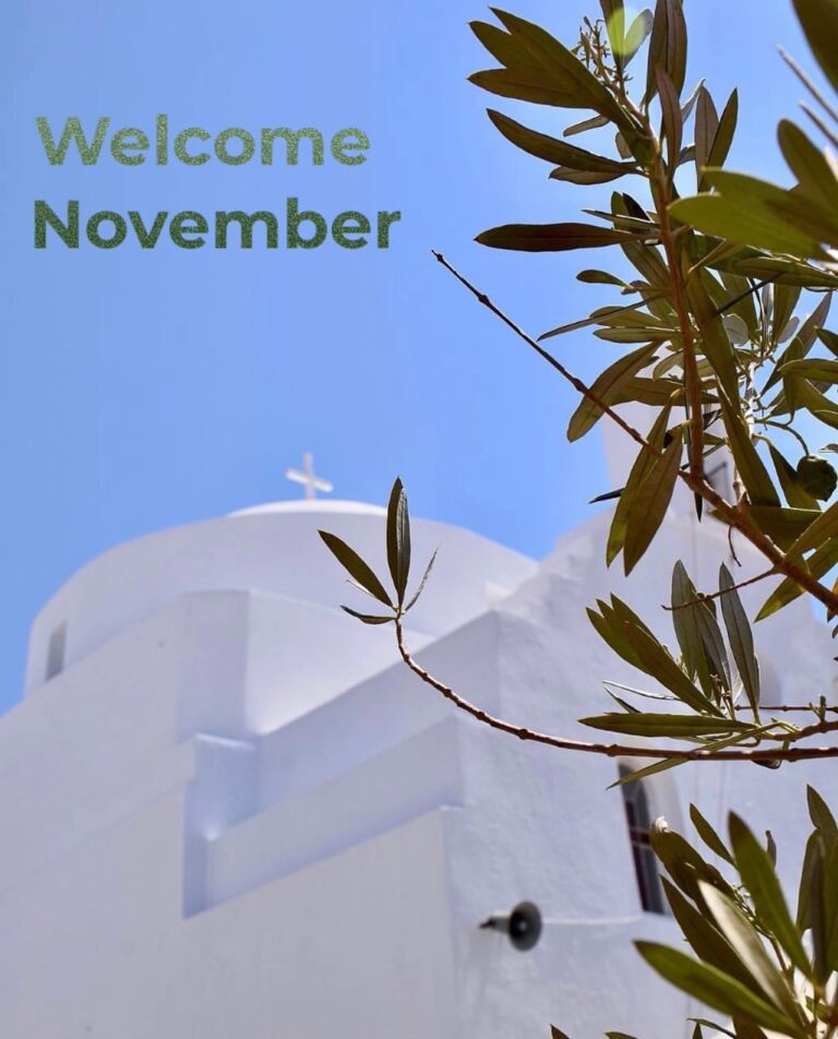 Welcome November! Happy first day of the month to all, Καλό μήνα σε όλους.