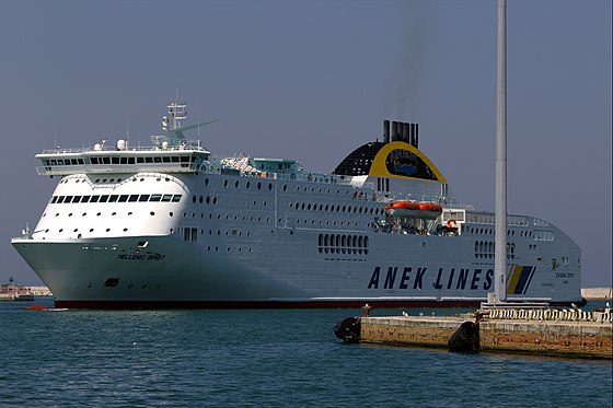 Greek ferry Hellenic Spirit hits another ferry and a tanker during arrival in Patra